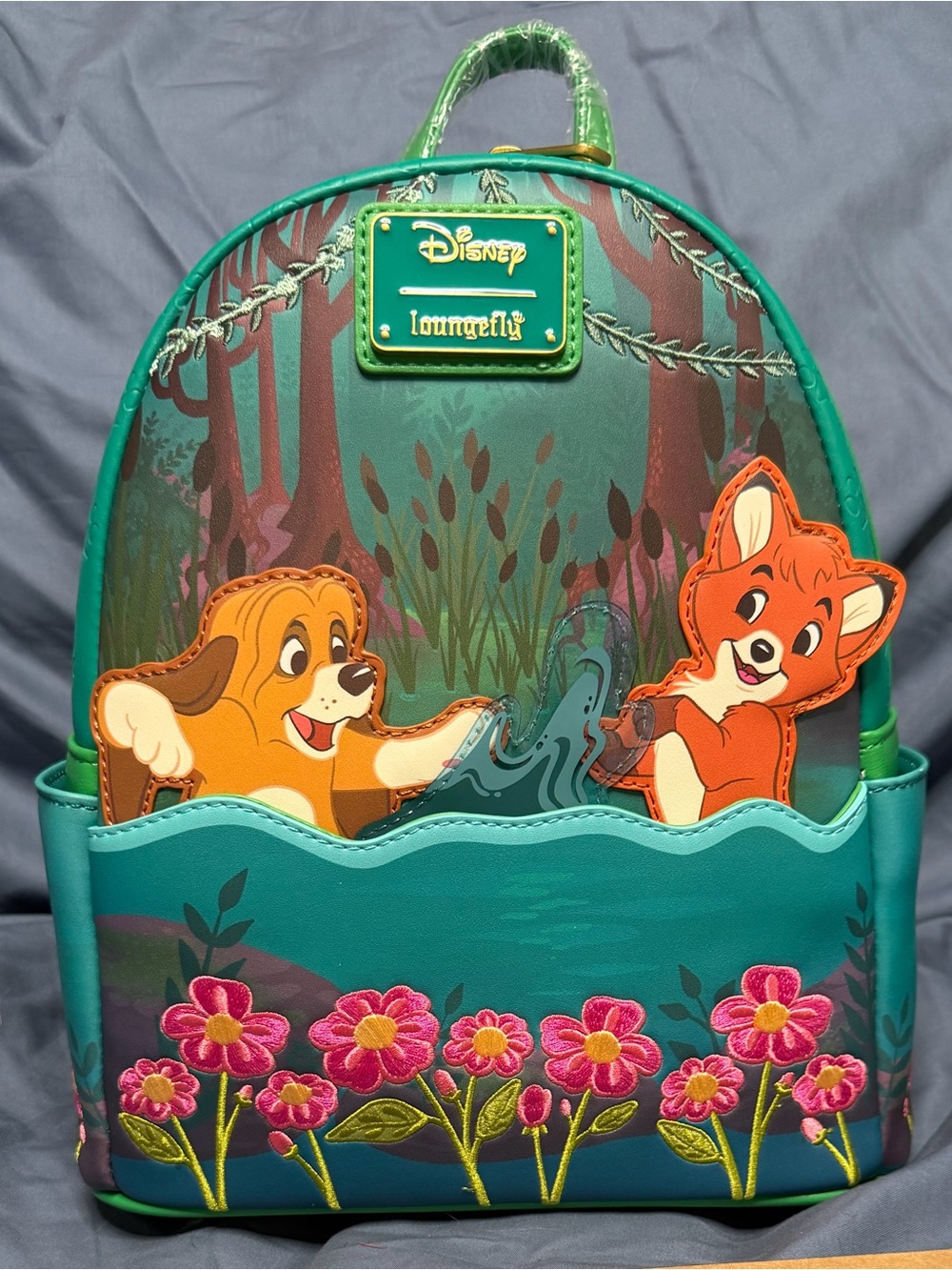 Loungefly Fox and Hound Mini Backpack